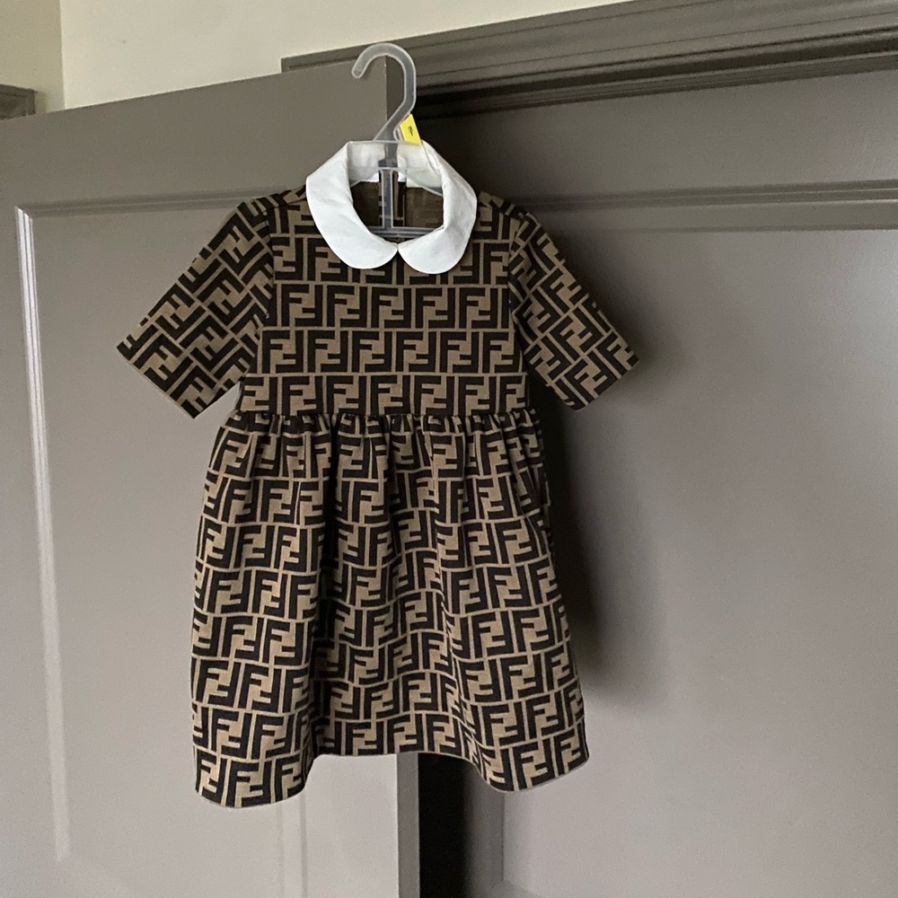 COPY - Fendi logo print toddler dress